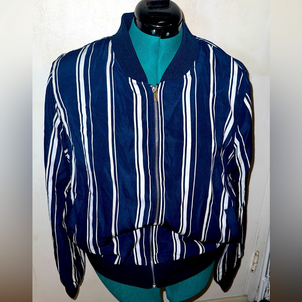 Perch By Blu Pepper Light Zip-Up Jacket Navy 3XL